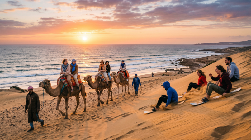 Sunset Sandboarding, Camel Ride & BBQ Dinner
