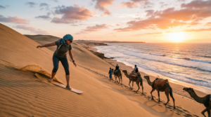 Sunset Sandboarding, Camel Ride & BBQ Dinner