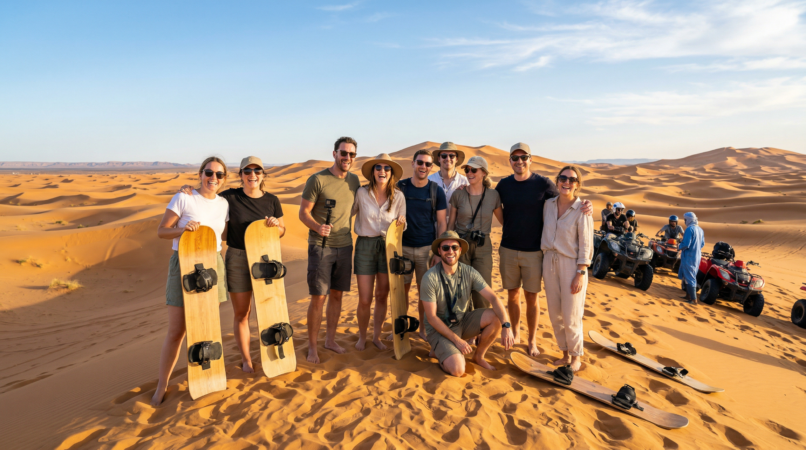 Sunset Sandboarding with Canyon Visit, Quad Bike & Moroccan BBQ Dinner