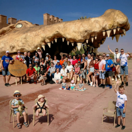 crocoparc with family +goats